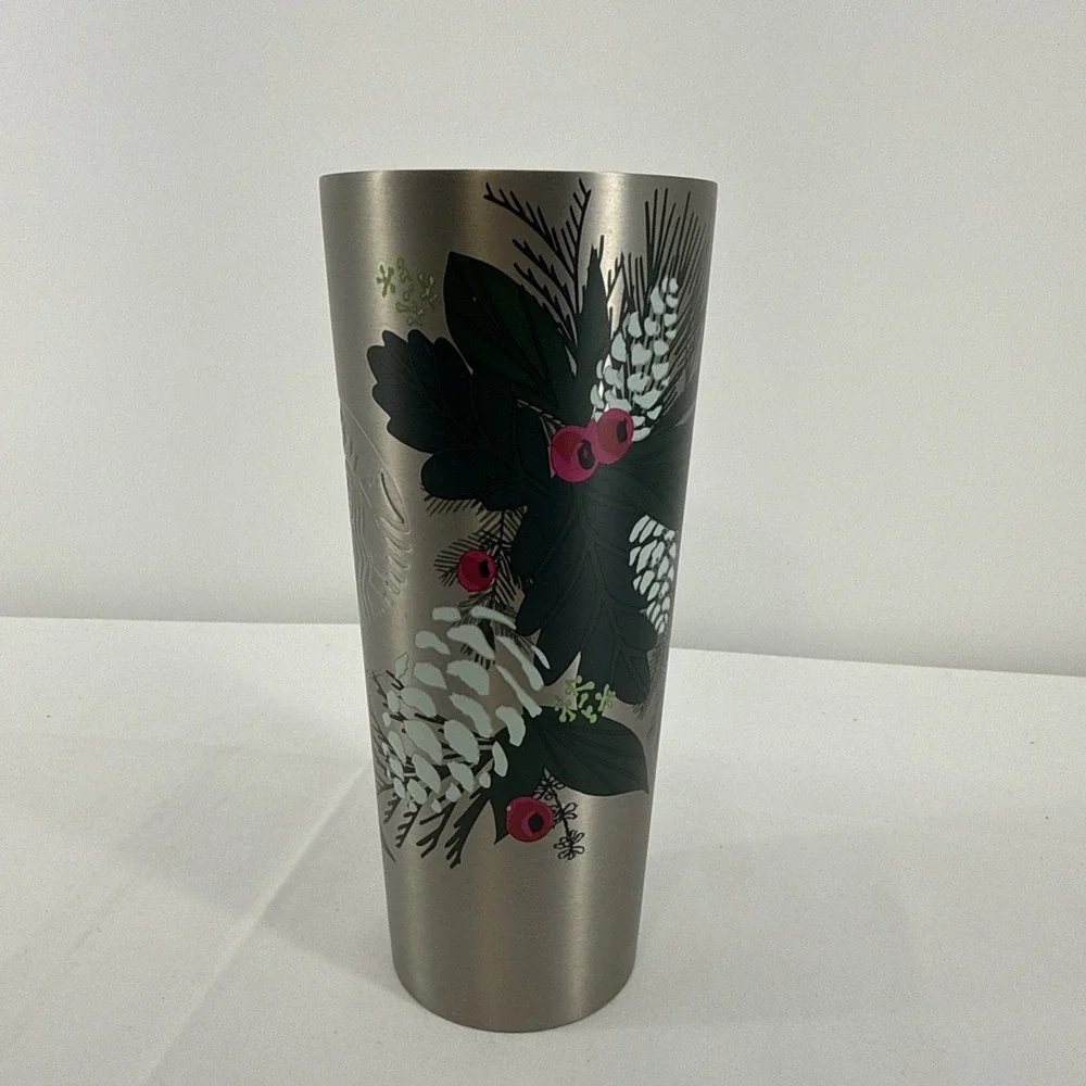 Starbucks Stainless Steel 2020 Holiday Holly Berry 24 oz. Tumbler Christmas